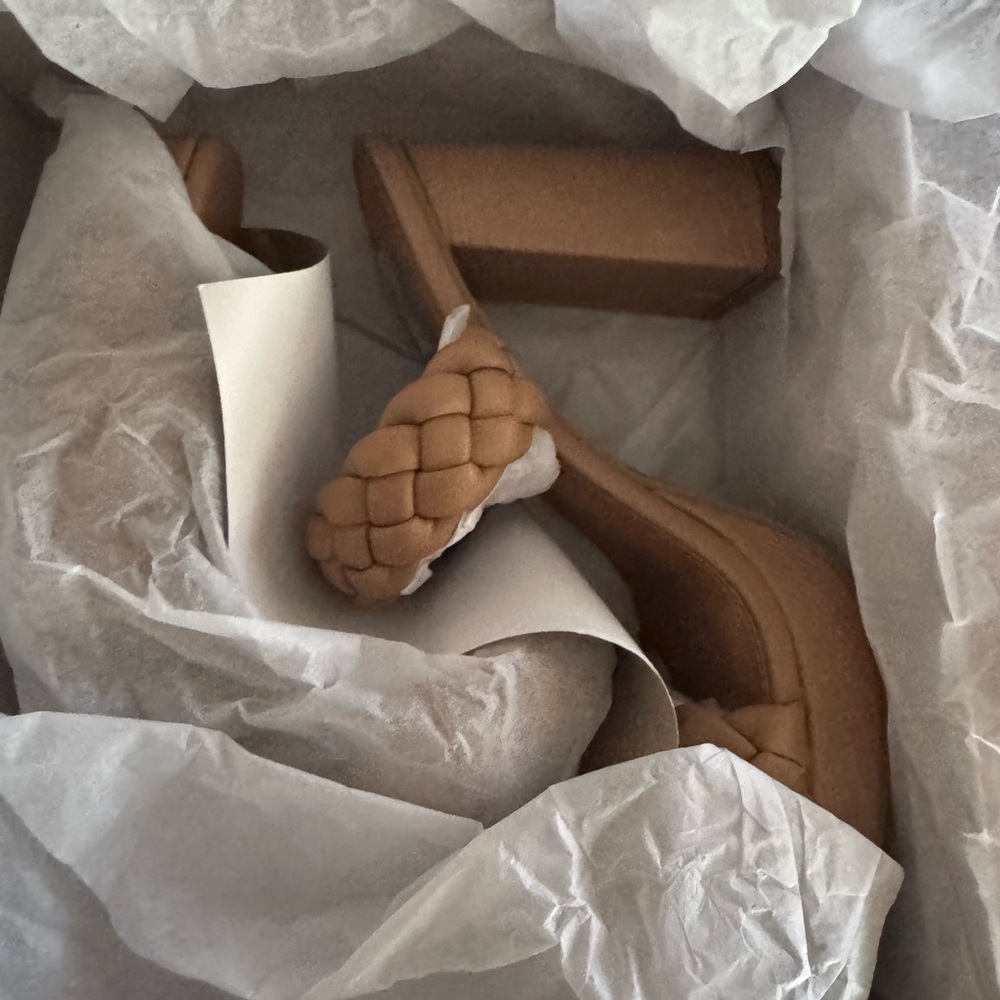 DV by Dolce Vita Brown Braided Heels